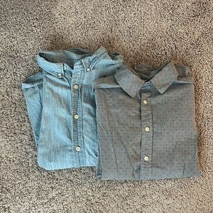 Men’s Casual Short-Sleeve Button-Up Bundle Size Medium